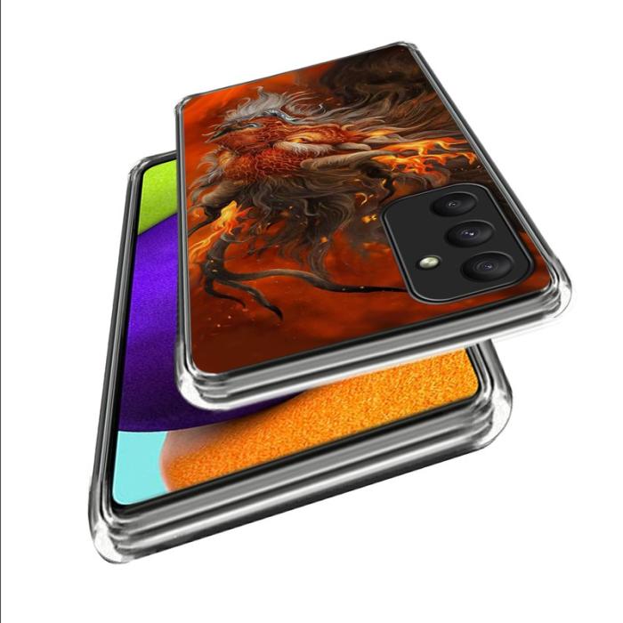 OEM - Samsung Galaxy A55 5G Skal Stötdämpande TPU Mönster - Style K - Flerfärgad