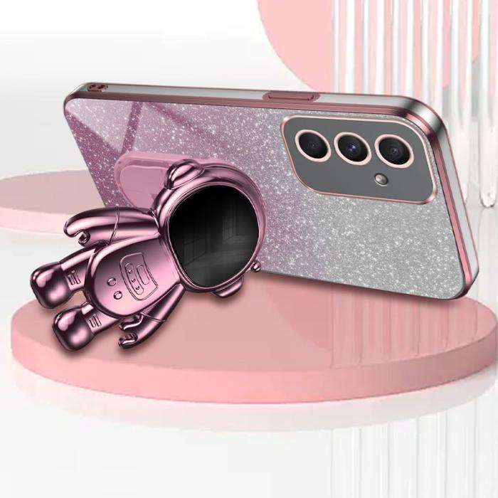 OEM - Samsung Galaxy A55 5G Skal Stöttålig Kickstand Plast - Rosa