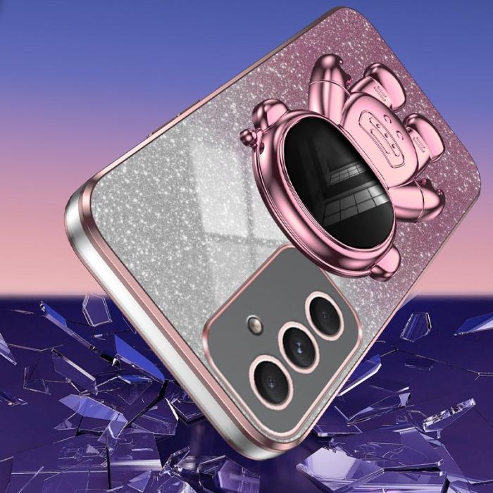 OEM - Samsung Galaxy A55 5G Skal Stöttålig Kickstand Plast - Rosa