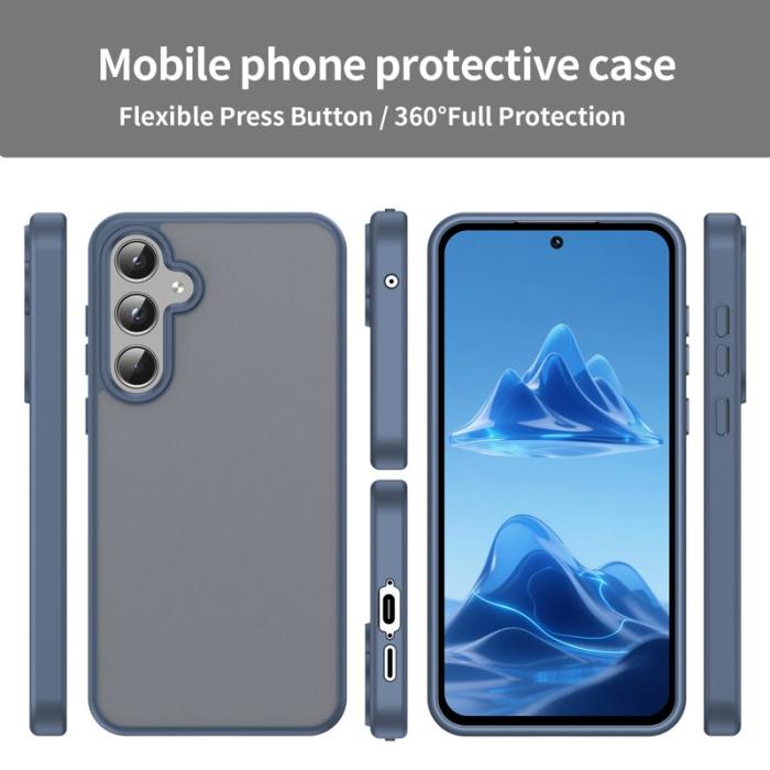 OEM - Samsung Galaxy A55 5G Skal Touch Matte Anti Drop Plast - Blå