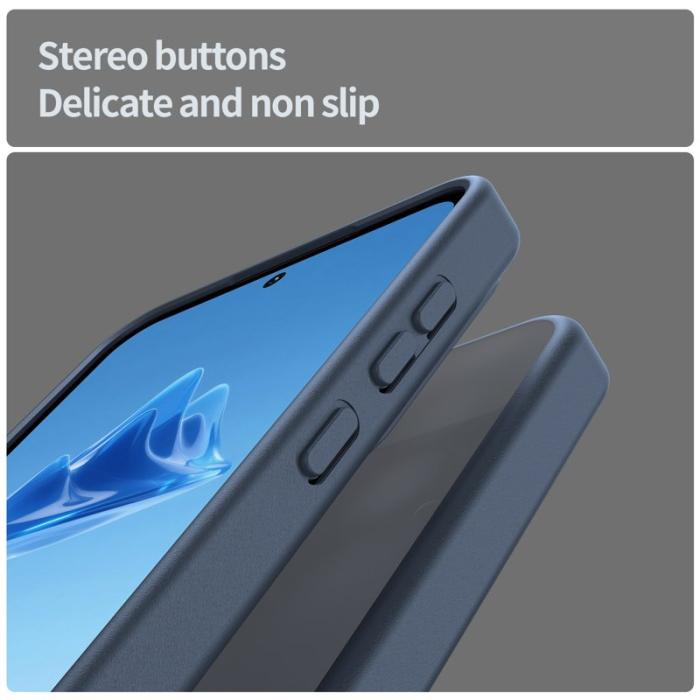 OEM - Samsung Galaxy A55 5G Skal Touch Matte Anti Drop Plast - Blå