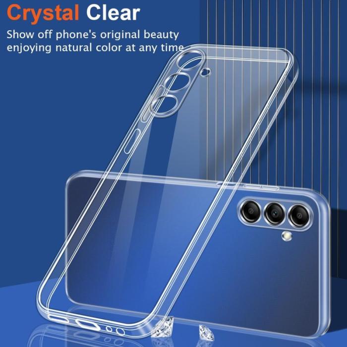 OEM - Samsung Galaxy A55 5G Skal TPU + 2PCS 2.5D Härdat Glas - Transparent