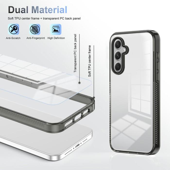 OEM - Samsung Galaxy A55 5G Skal TPU Anti-glid Stötsäker Bakskydd - Svart