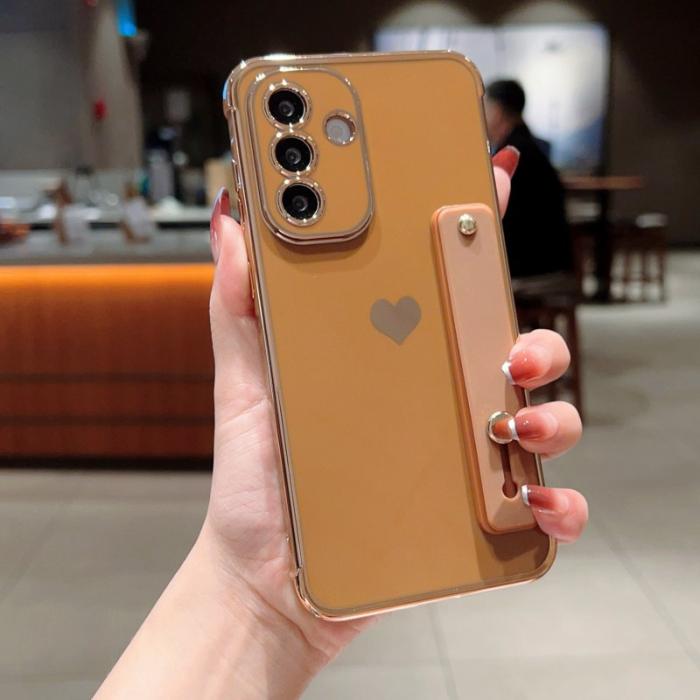 OEM - Samsung Galaxy A55 5G Skal TPU Electropläterad Kantskydd - Öken Guld