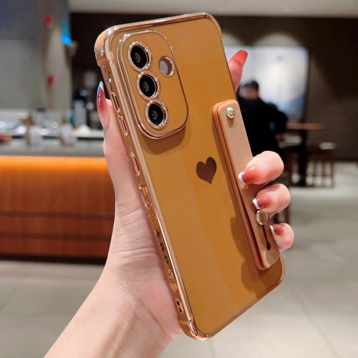 OEM - Samsung Galaxy A55 5G Skal TPU Electropläterad Kantskydd - Öken Guld