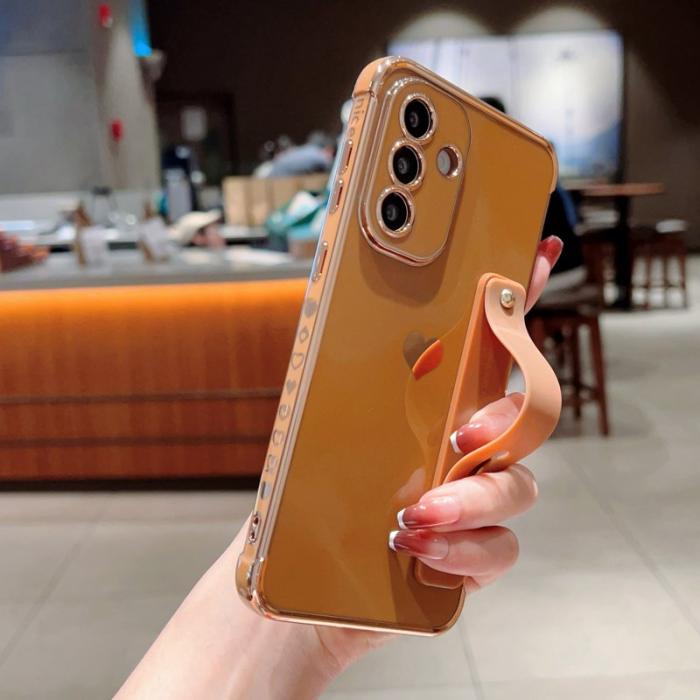 OEM - Samsung Galaxy A55 5G Skal TPU Electropläterad Kantskydd - Öken Guld