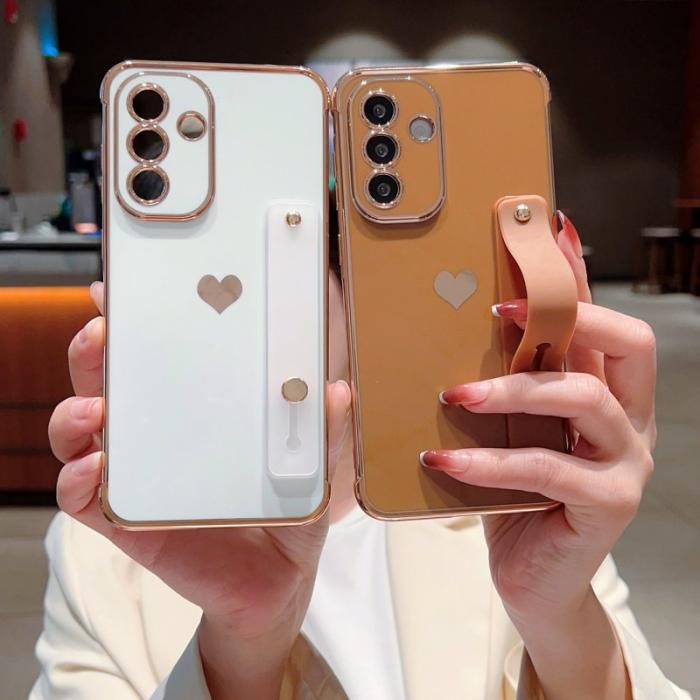 OEM - Samsung Galaxy A55 5G Skal TPU Electropläterad Kantskydd - Öken Guld