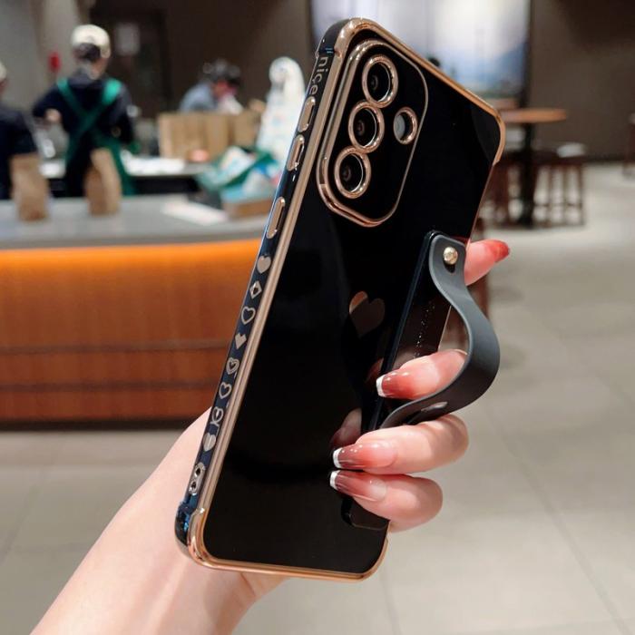 OEM - Samsung Galaxy A55 5G Skal TPU Electropläterad Kantskydd - Svart