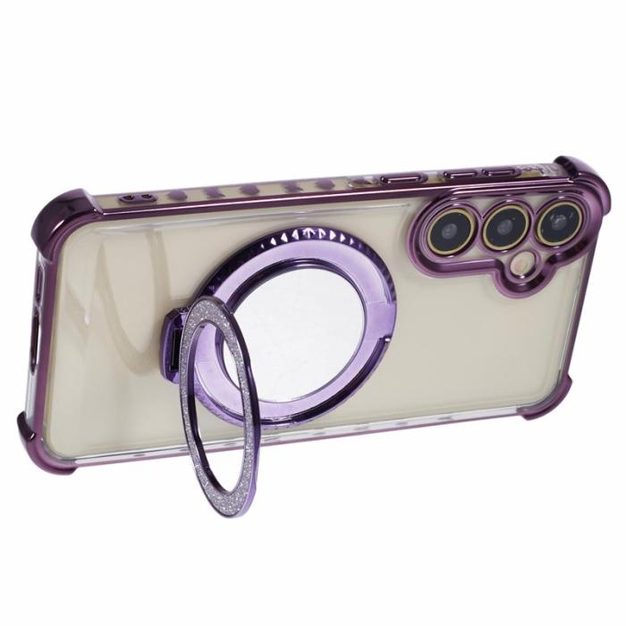 OEM - Samsung Galaxy A55 5G Skal TPU Electroplätering - Mörklila