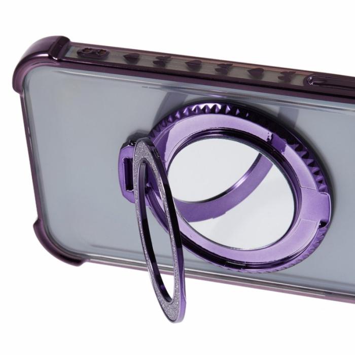 OEM - Samsung Galaxy A55 5G Skal TPU Electroplätering - Mörklila