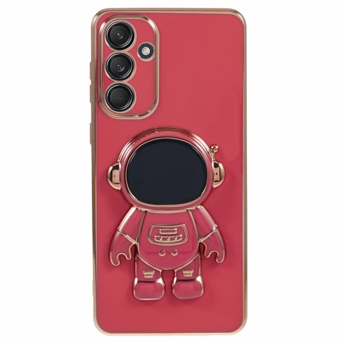 OEM - Samsung Galaxy A55 5G Skal TPU Electroplating Astronaut - Röd