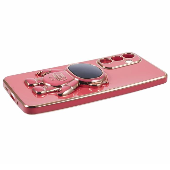 OEM - Samsung Galaxy A55 5G Skal TPU Electroplating Astronaut - Röd