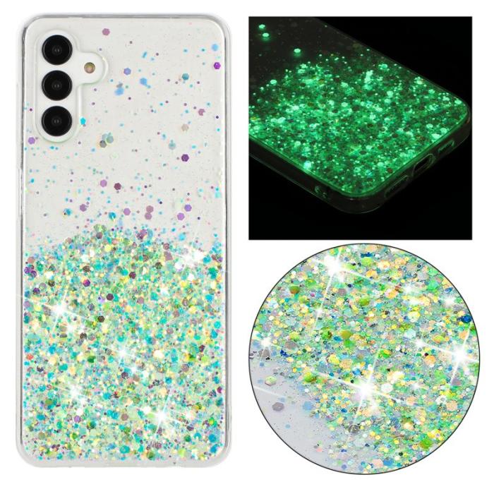 OEM - Samsung Galaxy A55 5G Skal TPU Epoxy Luminous - Grön