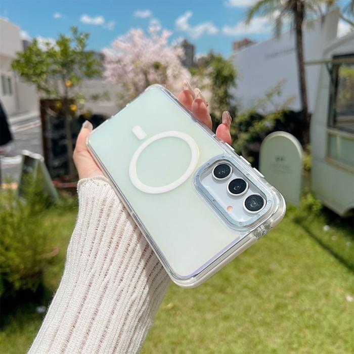 OEM - Samsung Galaxy A55 5G Skal TPU Färgändrande - Vit