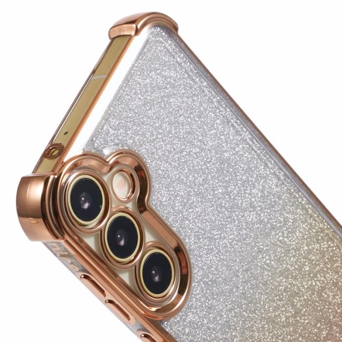 OEM - Samsung Galaxy A55 5G Skal TPU Glitter Gradient - Guld