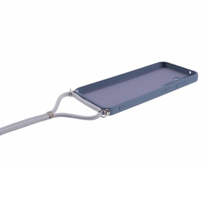 OEM - Samsung Galaxy A55 5G Skal TPU Gummiskydd med Snodd - Lavendelgrå