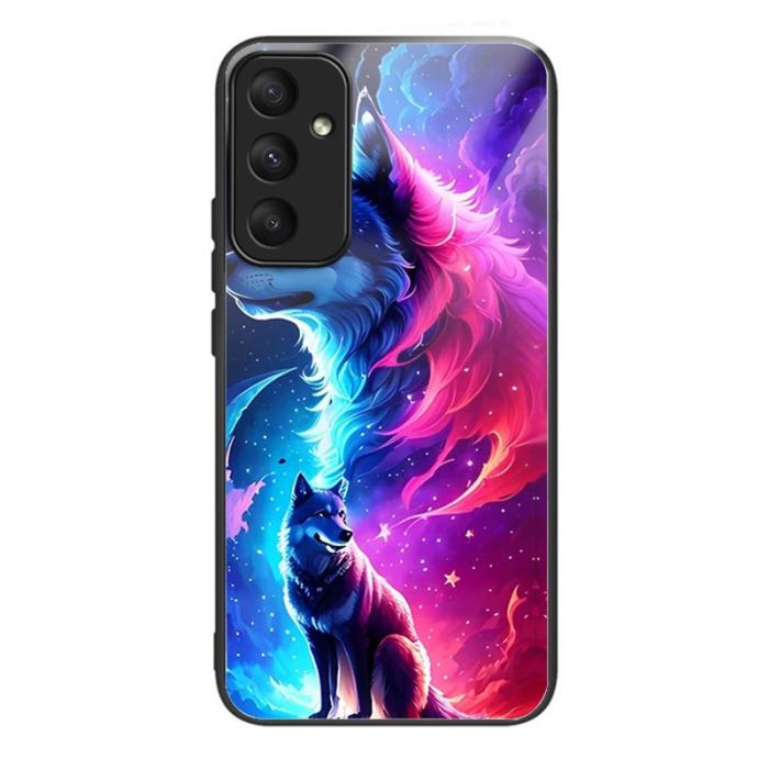 OEM - Samsung Galaxy A55 5G Skal TPU + Härdat Glas Repbeständig - Starry Wolf