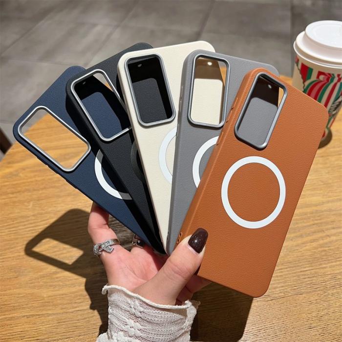 OEM - Samsung Galaxy A55 5G Skal TPU Lädertextur - Svart