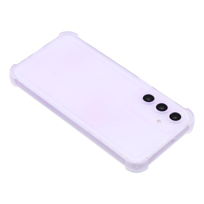 OEM - Samsung Galaxy A55 5G Skal TPU Matt Skydd - Transparent Lila