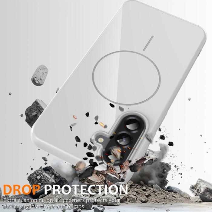 OEM - Samsung Galaxy A55 5G Skal TPU Med Rem - Vit