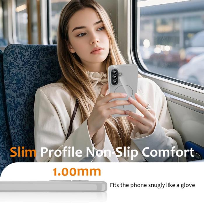 OEM - Samsung Galaxy A55 5G Skal TPU Med Rem - Vit