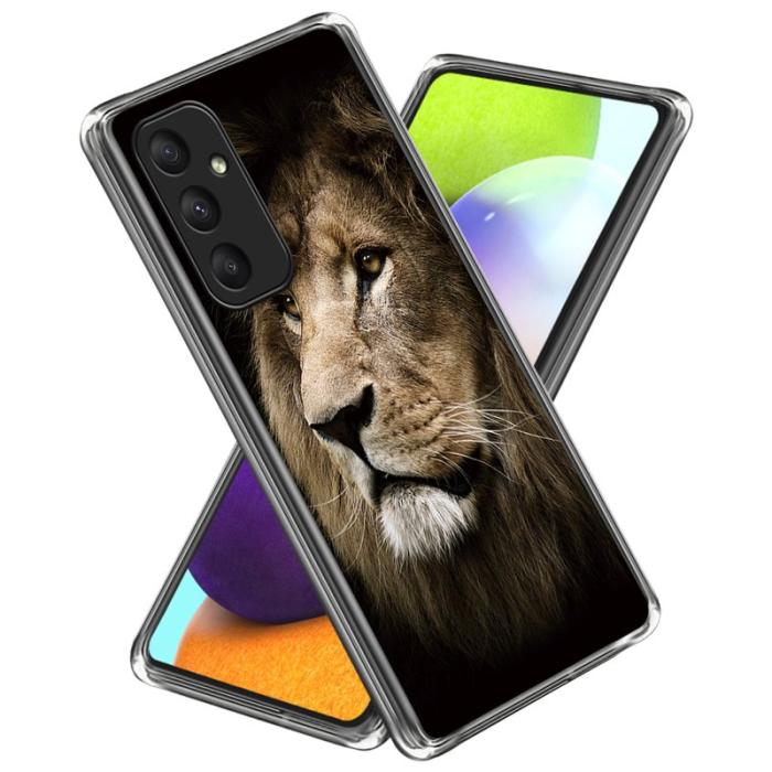 OEM - Samsung Galaxy A55 5G Skal TPU Mönster Slim Design - Lejon