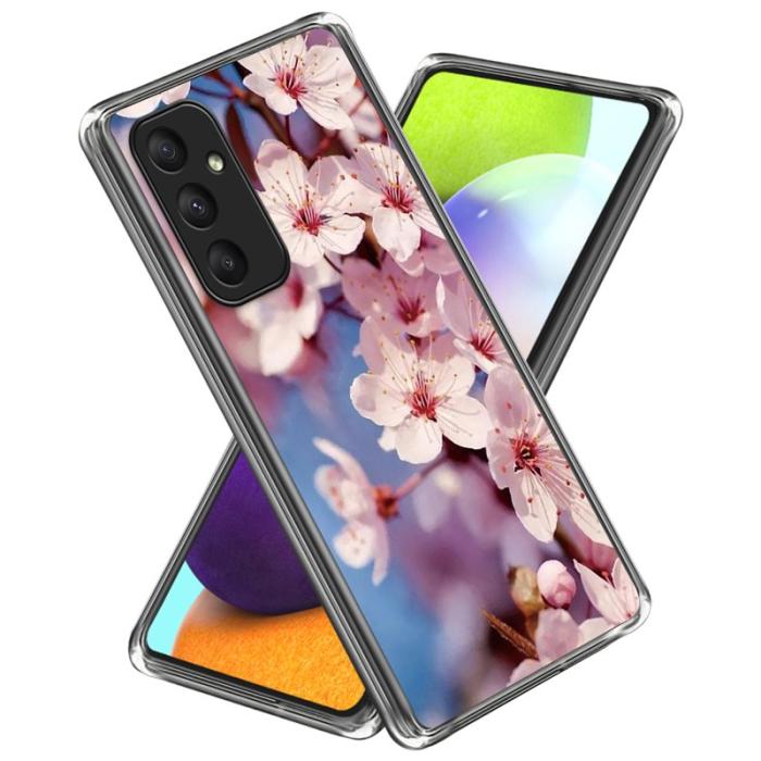 OEM - Samsung Galaxy A55 5G Skal TPU Mönster Slim Design - Persikoblomma