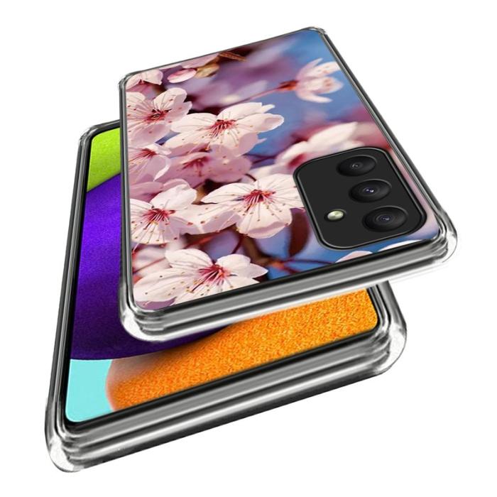 OEM - Samsung Galaxy A55 5G Skal TPU Mönster Slim Design - Persikoblomma