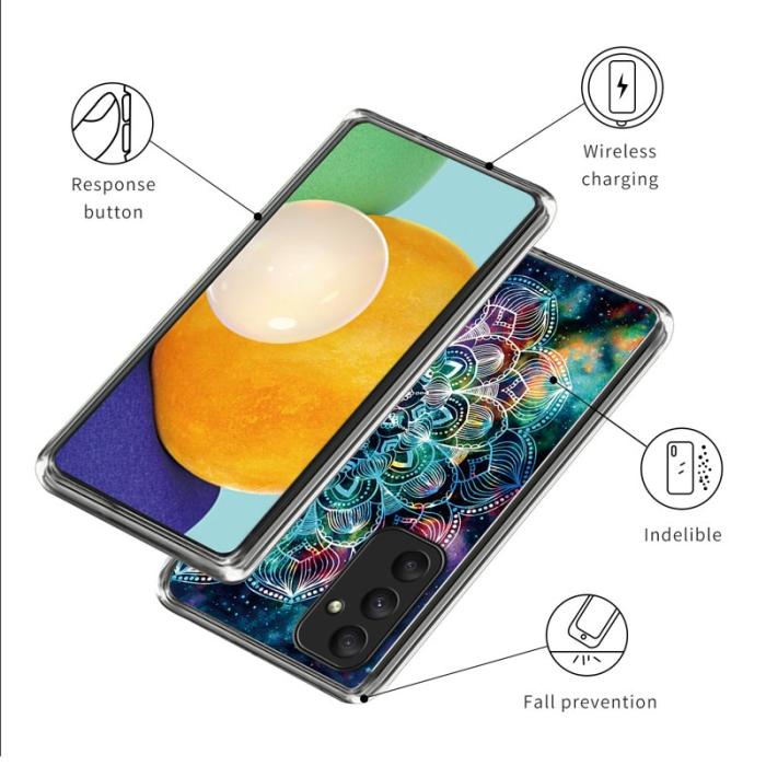 OEM - Samsung Galaxy A55 5G Skal TPU Mönster Slim Design - Stjärnhimmel / Mandala