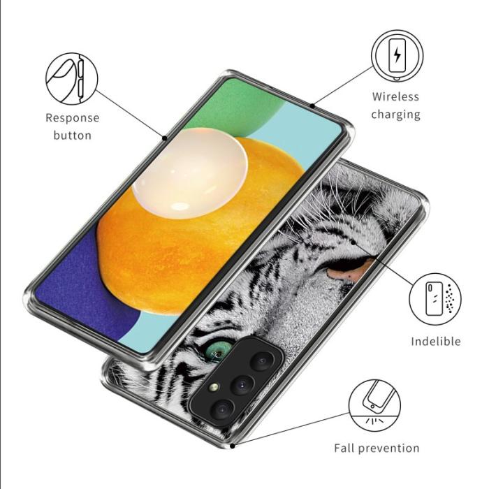 OEM - Samsung Galaxy A55 5G Skal TPU Mönster Slim Design - Tigerhuvud
