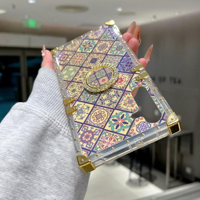 OEM - Samsung Galaxy A55 5G Skal TPU + PC Mönster Electroplating - 4#