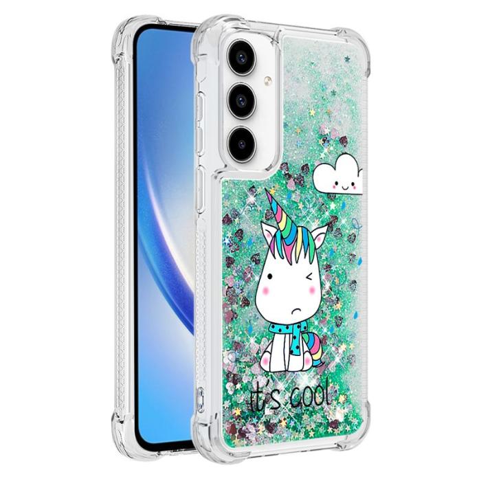 OEM - Samsung Galaxy A55 5G Skal TPU Snabbsand Mönster - Sittande Häst