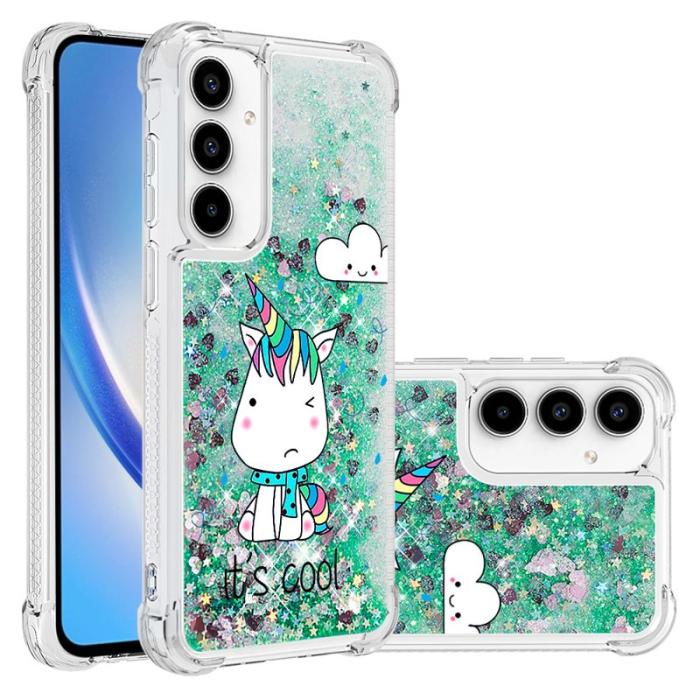 OEM - Samsung Galaxy A55 5G Skal TPU Snabbsand Mönster - Sittande Häst