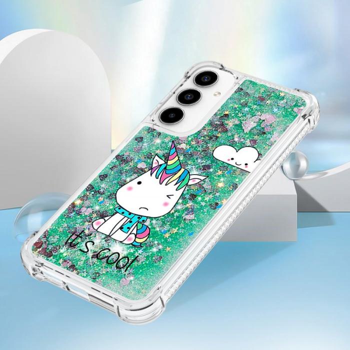 OEM - Samsung Galaxy A55 5G Skal TPU Snabbsand Mönster - Sittande Häst