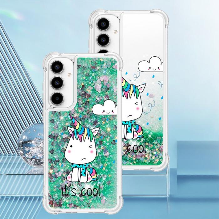 OEM - Samsung Galaxy A55 5G Skal TPU Snabbsand Mönster - Sittande Häst