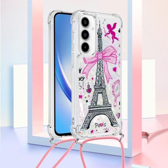 OEM - Samsung Galaxy A55 5G Skal TPU Snabbsand Mönster - Spegel / Torn