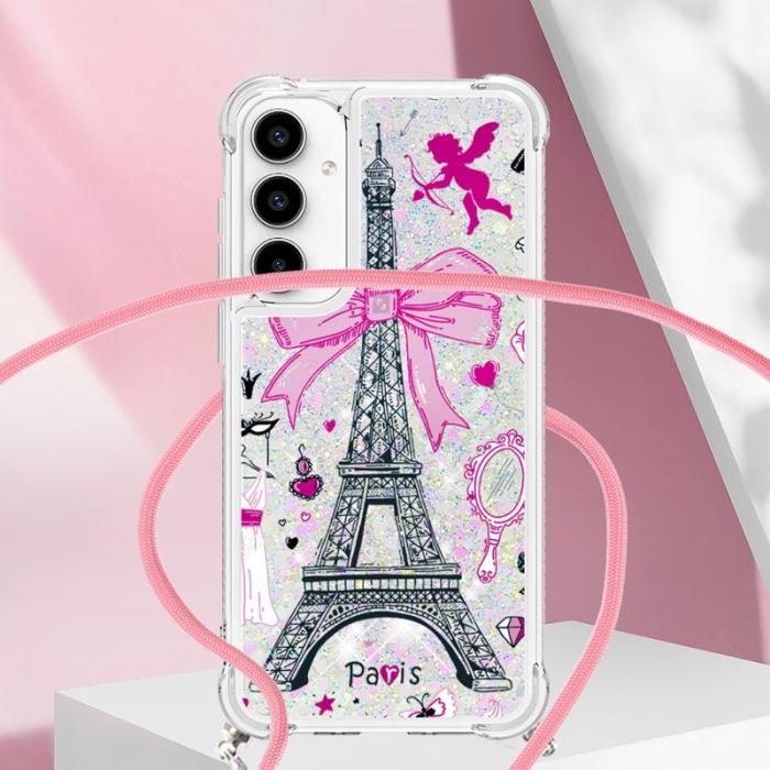 OEM - Samsung Galaxy A55 5G Skal TPU Snabbsand Mönster - Spegel / Torn