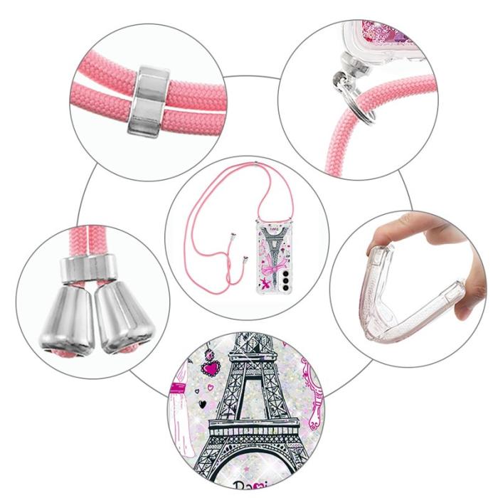 OEM - Samsung Galaxy A55 5G Skal TPU Snabbsand Mönster - Spegel / Torn