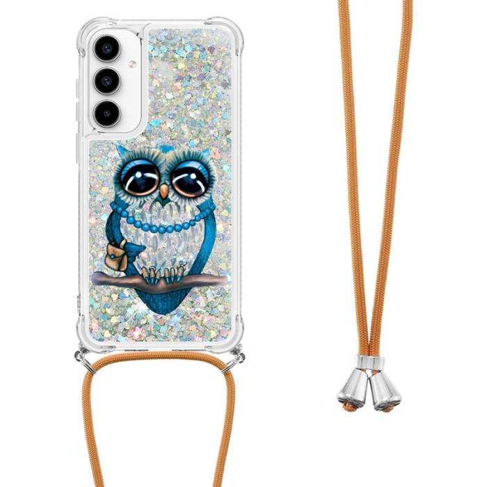 OEM - Samsung Galaxy A55 5G Skal TPU Snabbsand Mönster - Uggla