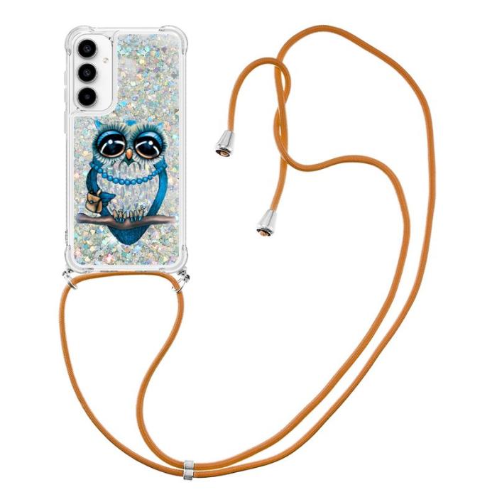 OEM - Samsung Galaxy A55 5G Skal TPU Snabbsand Mönster - Uggla