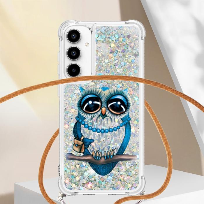 OEM - Samsung Galaxy A55 5G Skal TPU Snabbsand Mönster - Uggla