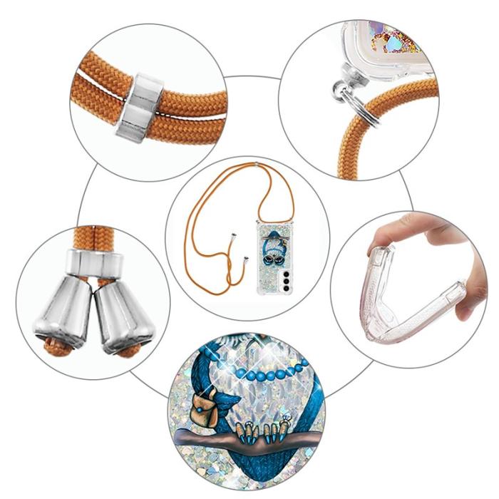 OEM - Samsung Galaxy A55 5G Skal TPU Snabbsand Mönster - Uggla