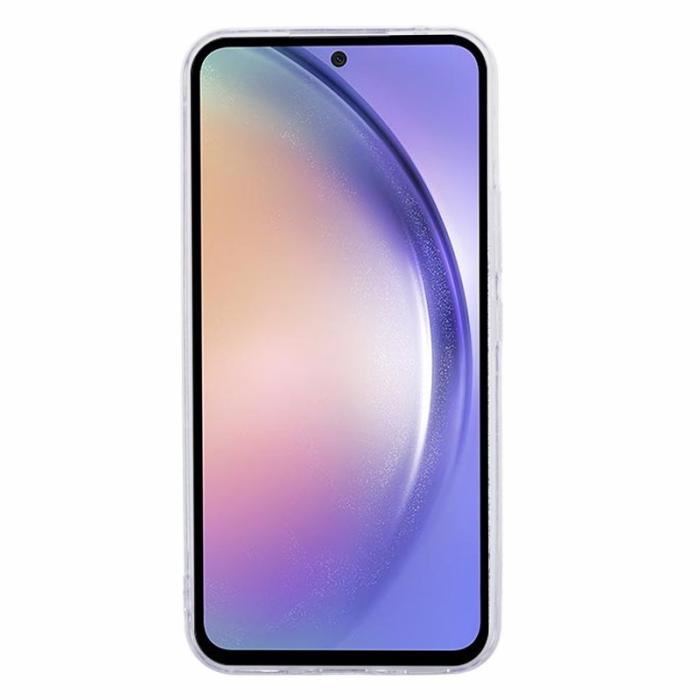 OEM - Samsung Galaxy A55 5G Skal TPU Stöttåligt Glittrigt - Lila