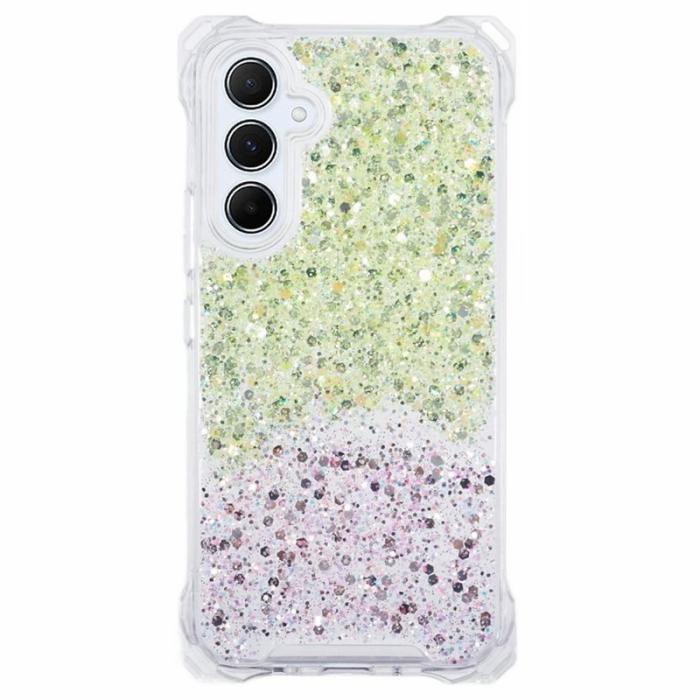 OEM - Samsung Galaxy A55 5G Skal TPU+Acrylic Anti-fall - Gul+Rosa