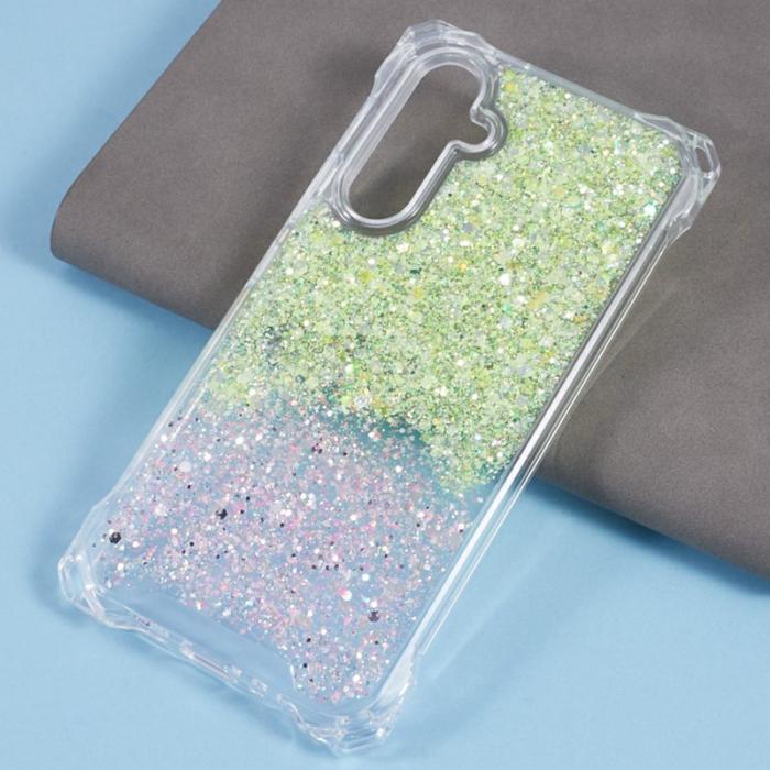 OEM - Samsung Galaxy A55 5G Skal TPU+Acrylic Anti-fall - Gul+Rosa