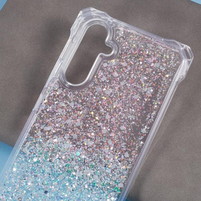 OEM - Samsung Galaxy A55 5G Skal TPU+Acrylic Gradient - Rosa+Grön