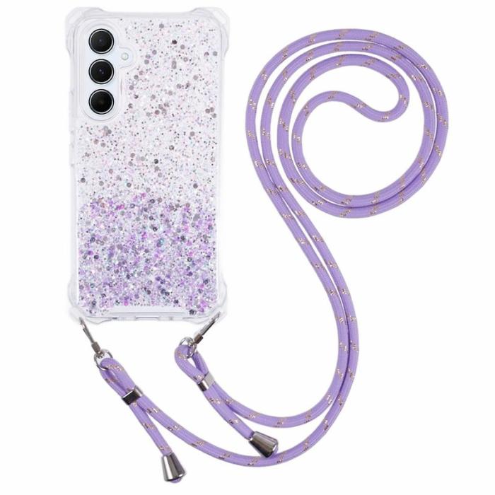 OEM - Samsung Galaxy A55 5G Skal TPU+Acrylic Gradient - Rosa+Lila