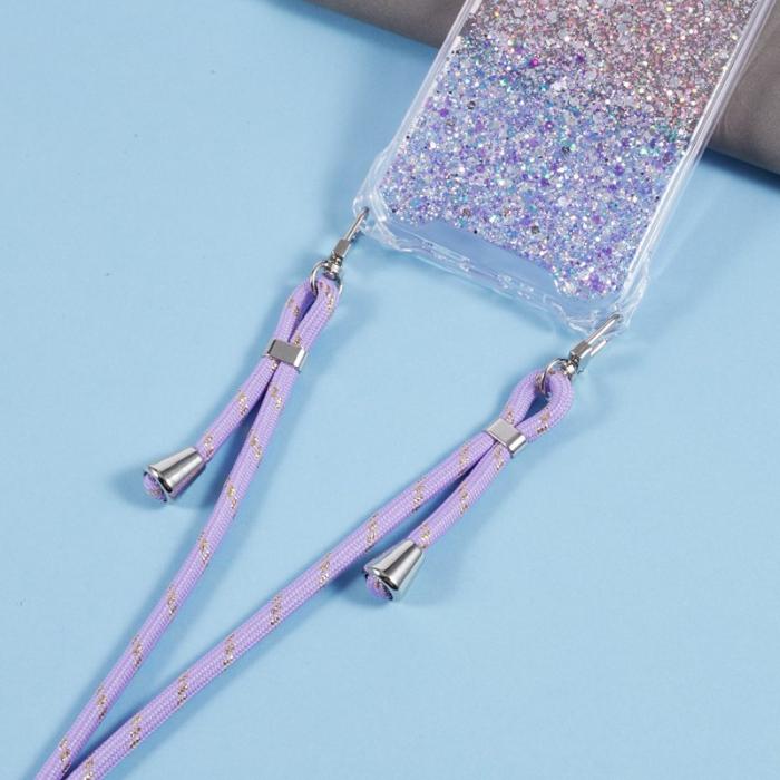 OEM - Samsung Galaxy A55 5G Skal TPU+Acrylic Gradient - Rosa+Lila