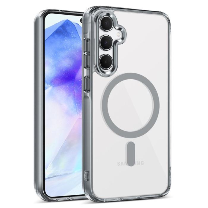 OEM - Samsung Galaxy A55 5G Skal TPU+PC Klar - Grå