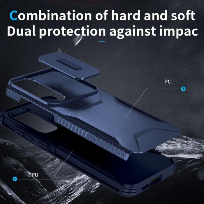 OEM - Samsung Galaxy A55 5G Skal TPU+PC Skydd - Blå